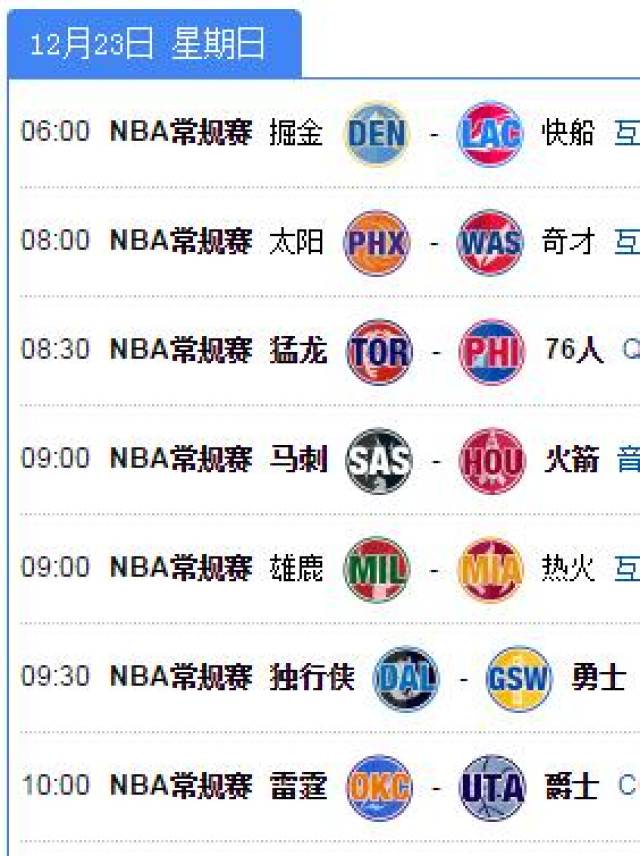 nba赛程直播哪里看，nba直播在哪里看-天下足球网